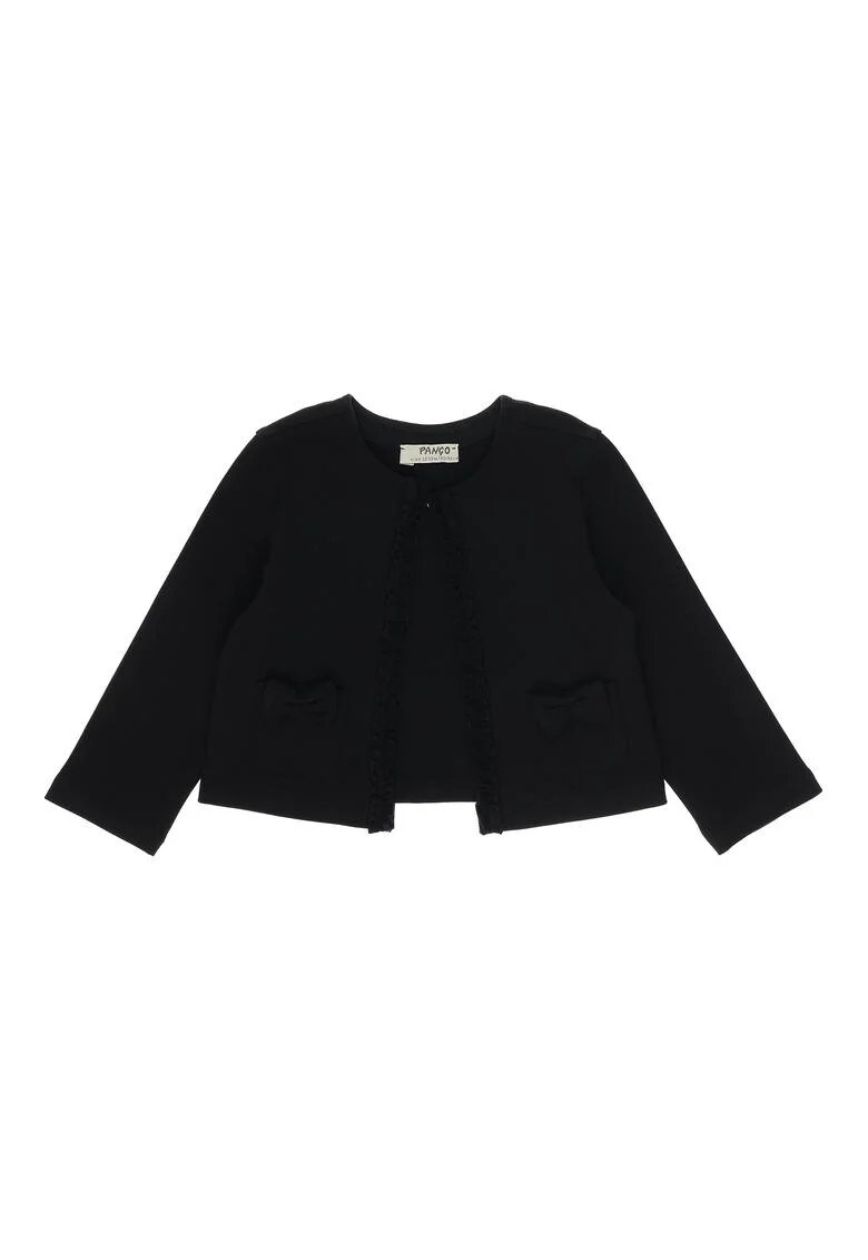 Bolero tricotat cu funda - Chic - Negru - pentru fetite - Negru
