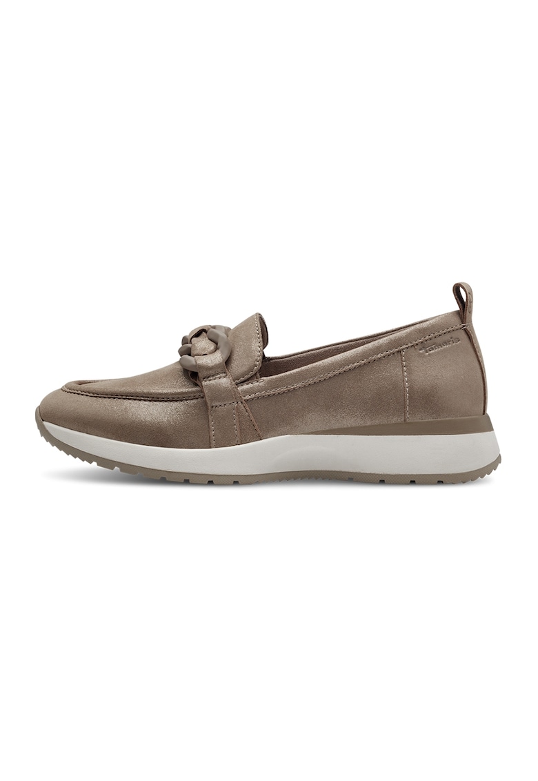 Pantofi loafer relaxed fit de piele