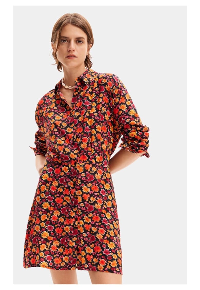 Rochie dama - 76725 - Portocaliu - Viscoza