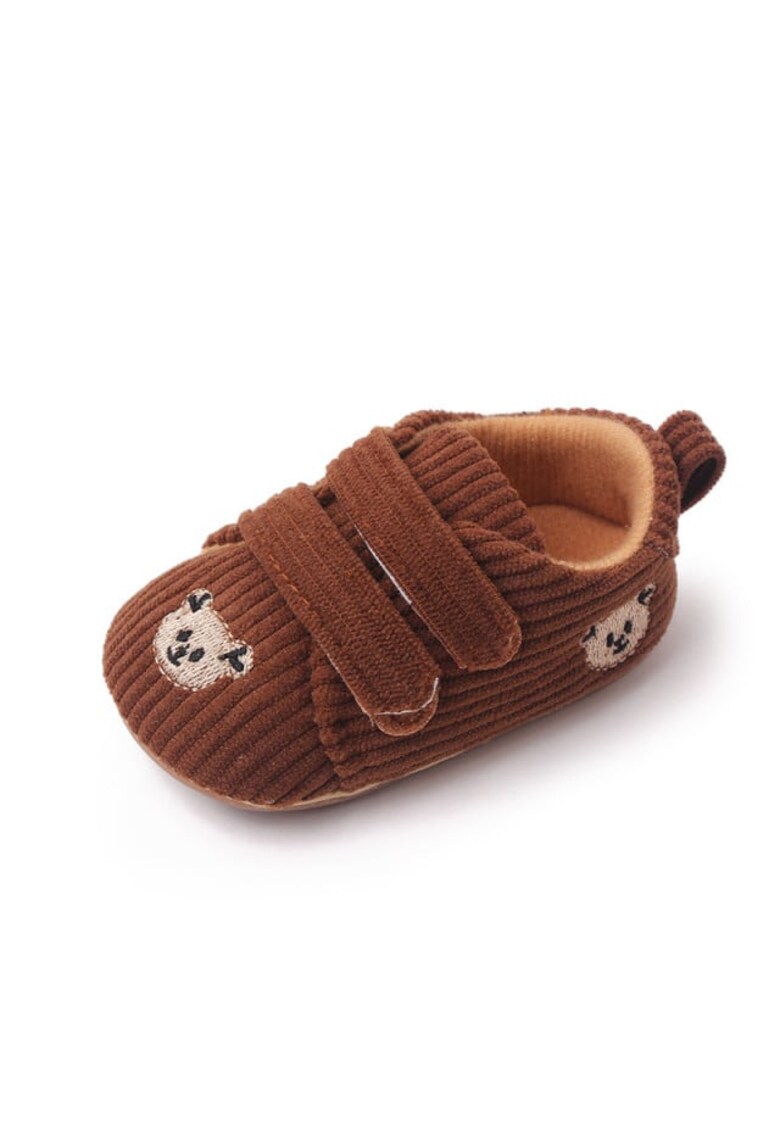 Pantofi Model Teddy - Reiat - Casual - Baieti - Velcro - Maro