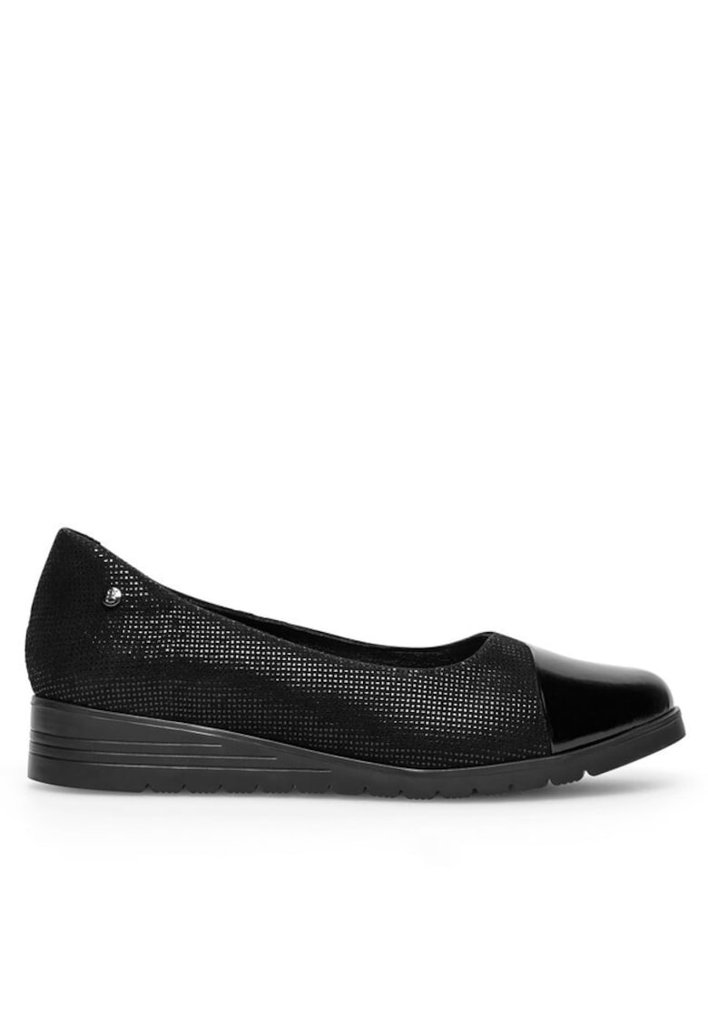 Pantofi sport dama - Piele naturala - Negru - Negru