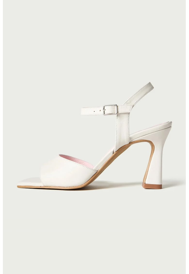 Sandale de piele cu bareta pe glezna Sandale de piele cu bareta pe glezna