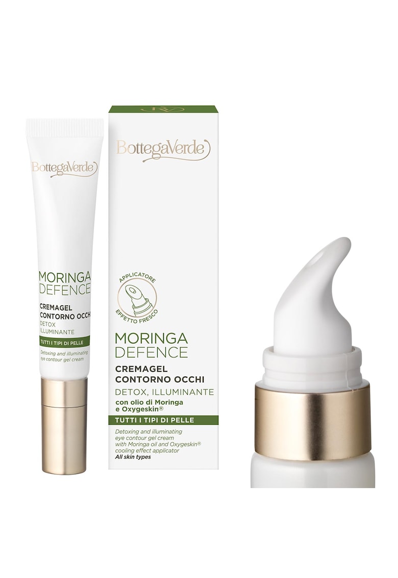 Crema pentru zona din jurul ochilor - cu efect detoxifiant si iluminant cu ulei de Moringa si Oxygeskin - Moringa Defence - 10 ML -