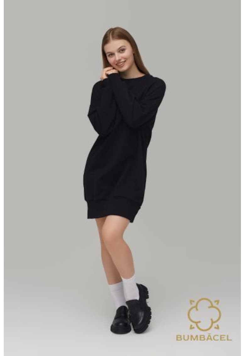 Rochie tunica cu maneca lunga din bumbac