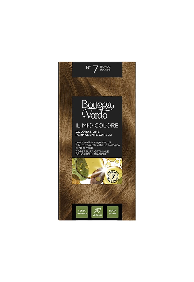 Vopsea de par cu uleiuri naturale si keratina vegetala - blond natural deschis - Il Mio Colore - 7