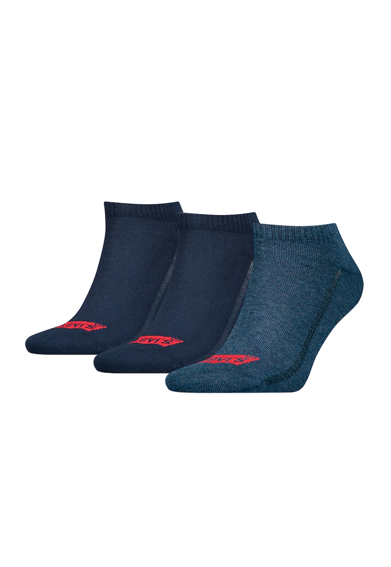 Set de sosete unisex pana la glezna - 3 perechi - Albastru inchis/Bleumarin