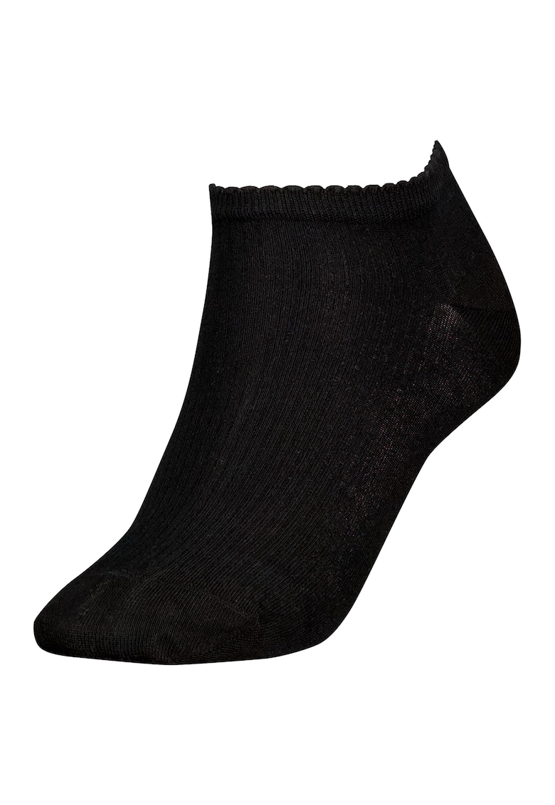 Sosete pana la glezna din amestec de lyocell - Negru