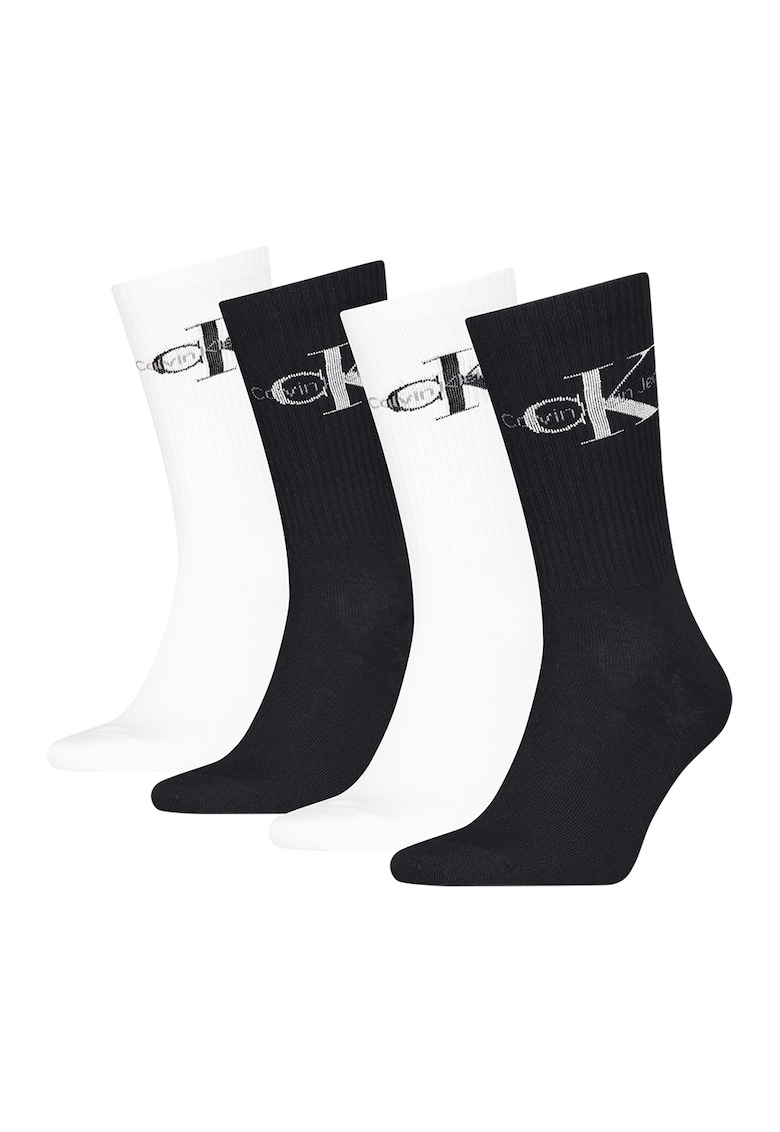 Set de sosete cu model logo - 4 perechi