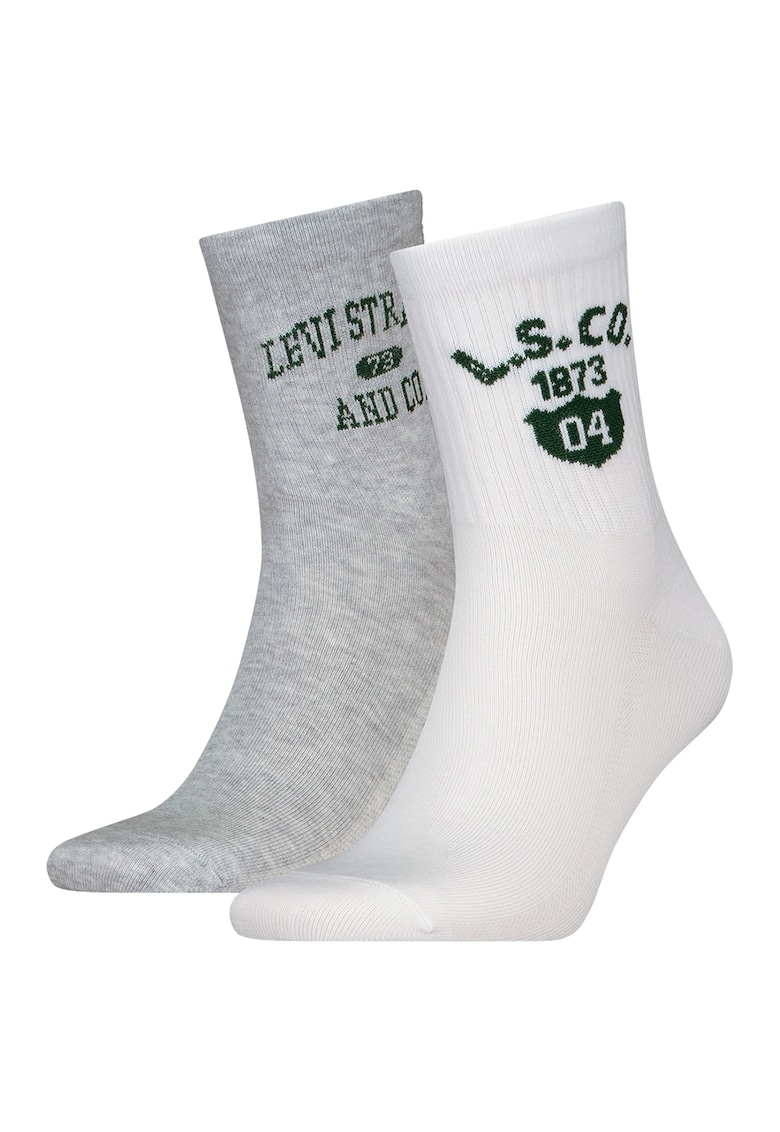 Set de sosete scurte unisex cu logo - 2 perechi