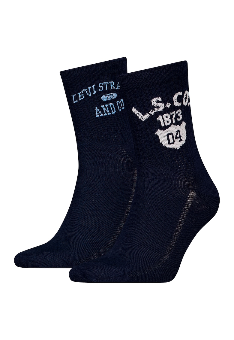 Set de sosete scurte unisex cu logo - 2 perechi