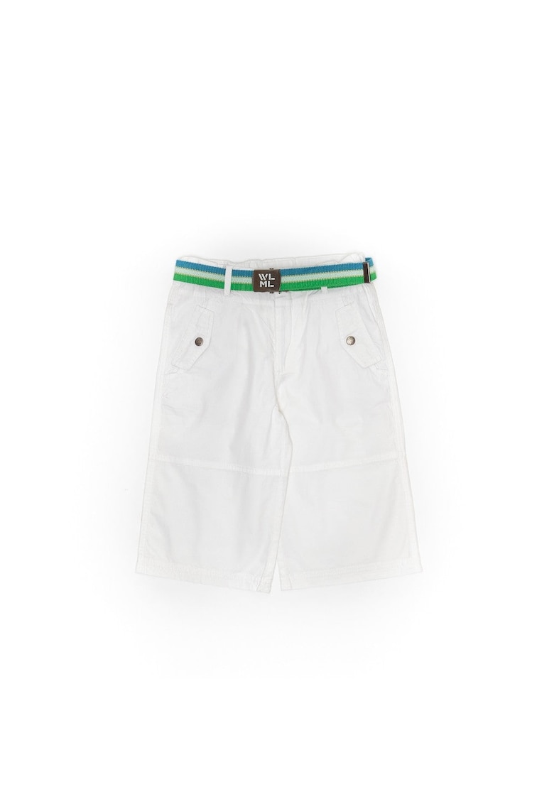 Pantaloni scurti si curea - baieti - 20312 - Alb -