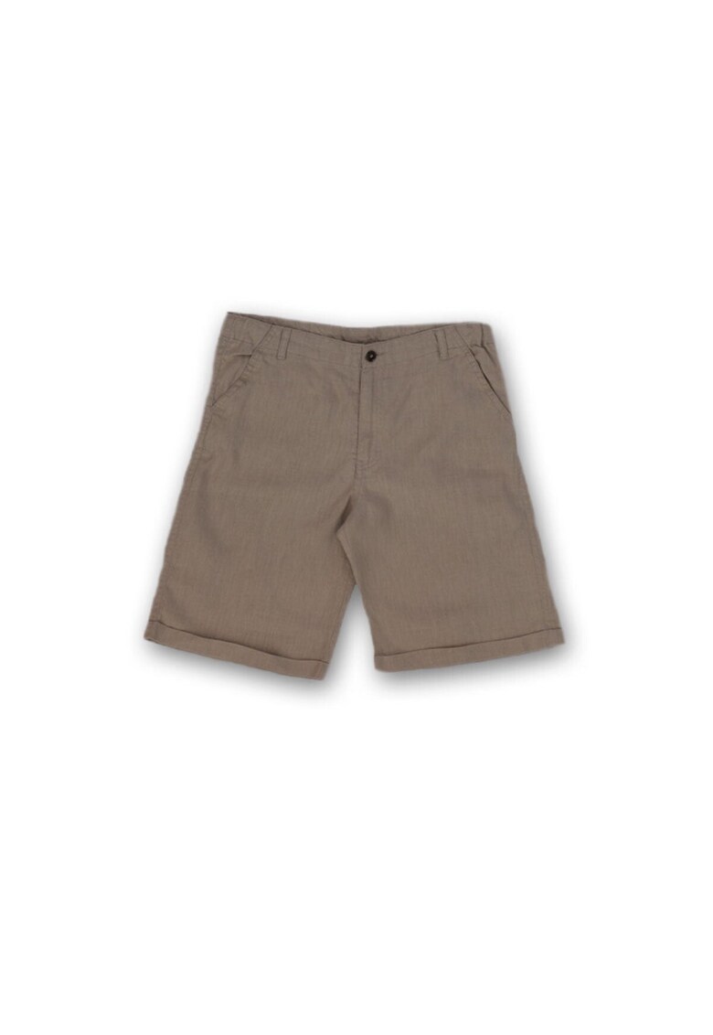 Pantaloni scurti din in - baieti - 21342-3 - Maro - 159 cm
