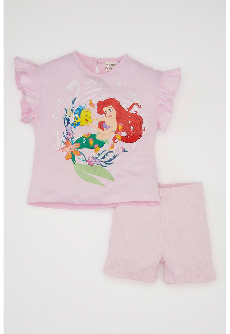 Set de tricou cu tematica Disney si pantaloni scurti