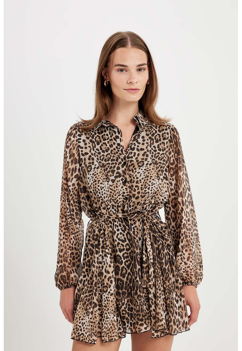 Rochie mini cu animal print