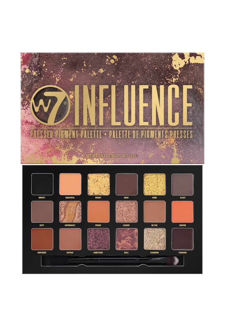 Paleta Farduri Pleoape - Influence Pigment - 18 culori - 18 g