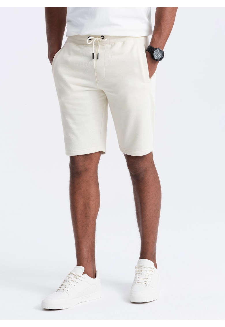 Pantaloni scurti de bumbac cu talie ajustabila Pantaloni scurti de bumbac cu talie ajustabila