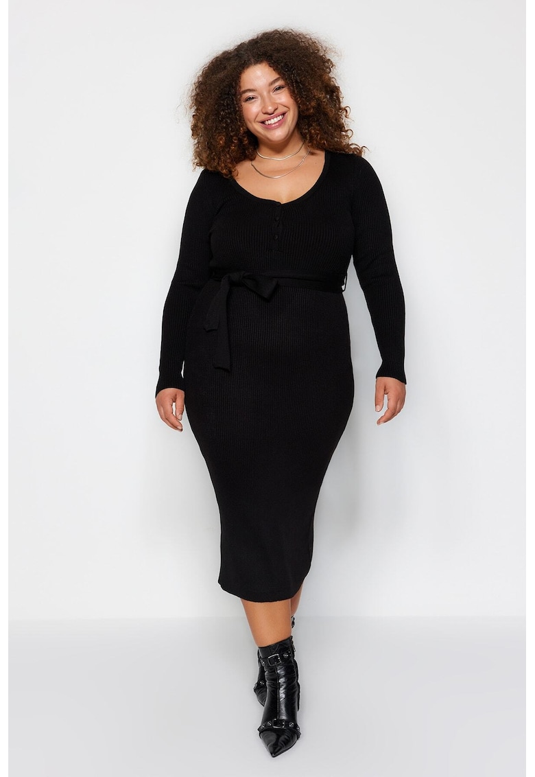 Rochie bodycon midi plus size