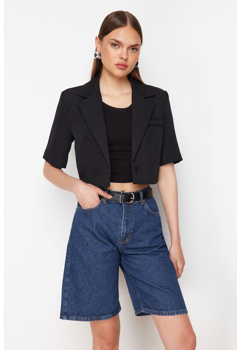 Bermude din denim cu buzunare