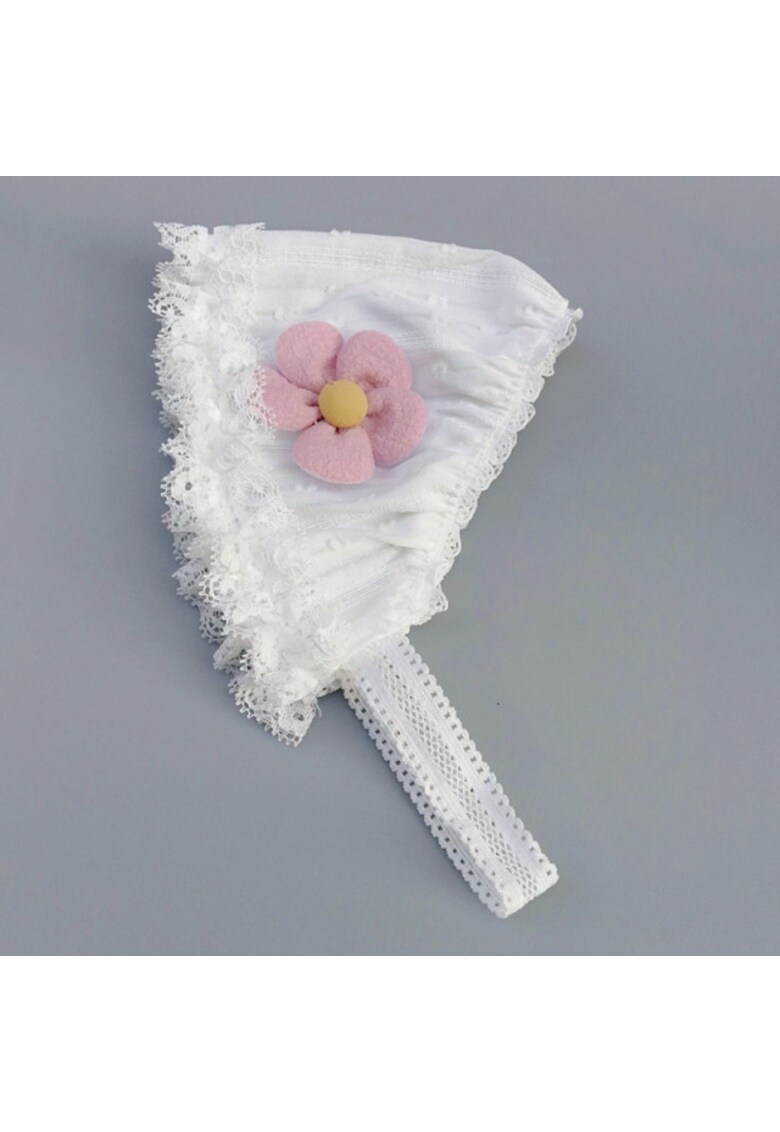 Bentita Tip Boneta - Model Flower - Casual - Textil - Fete - 0-12 luni
