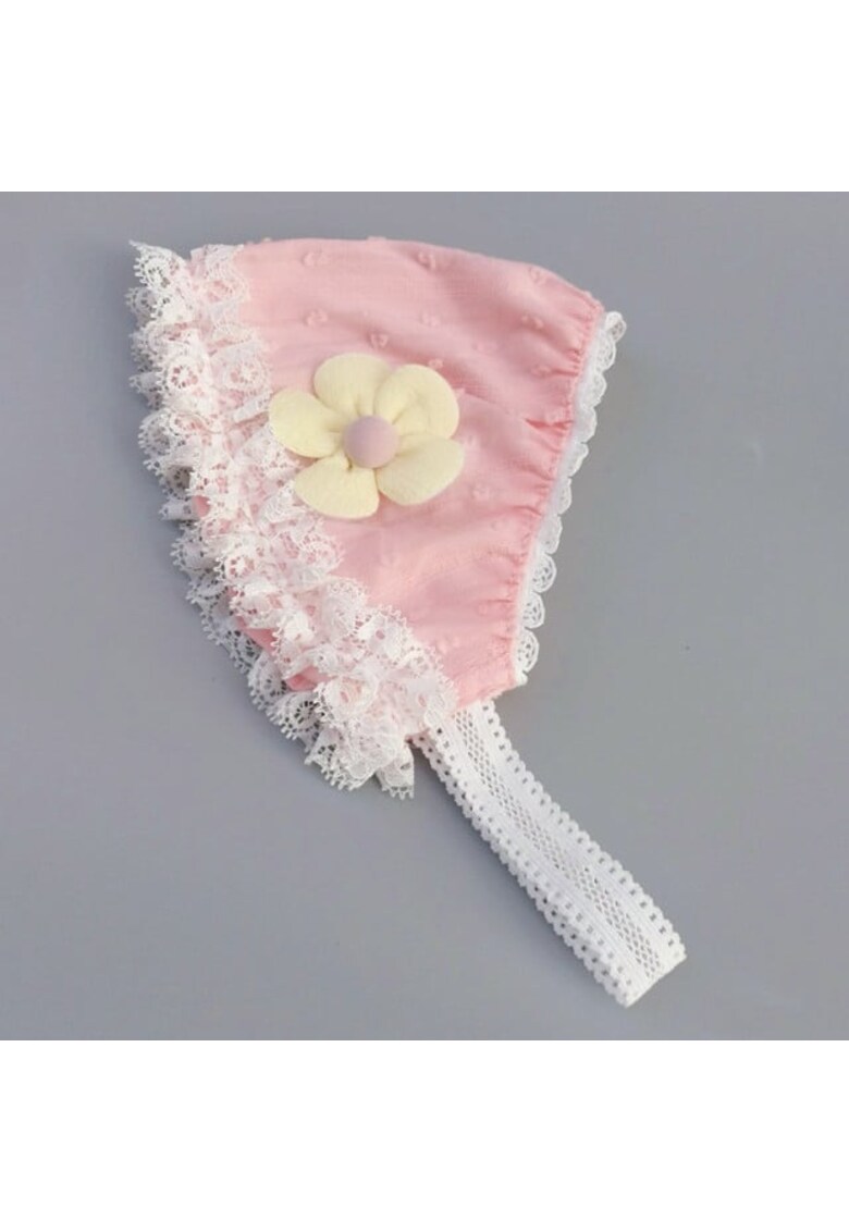 Bentita Tip Boneta - Model Flower - Casual - Textil - Fete - 0-12 luni
