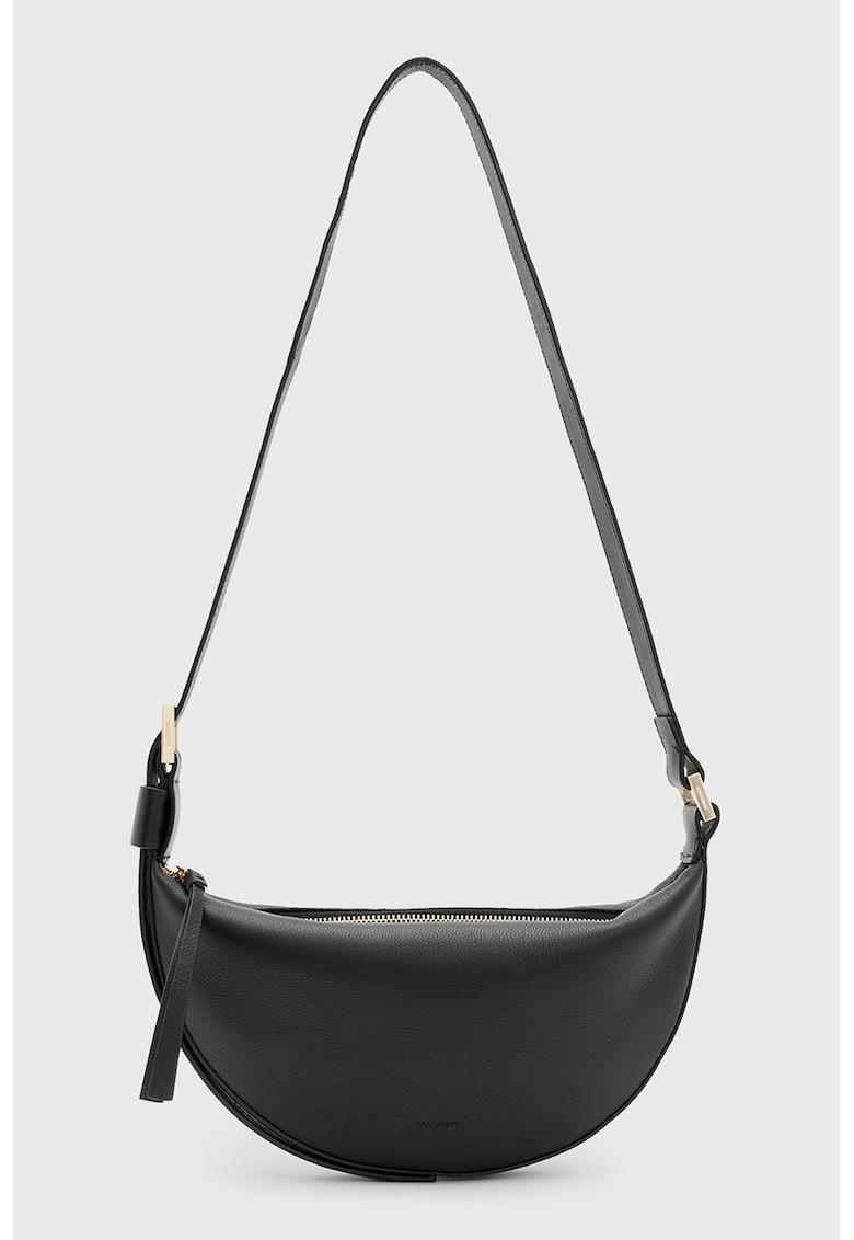 Geanta in forma de semiluna de piele