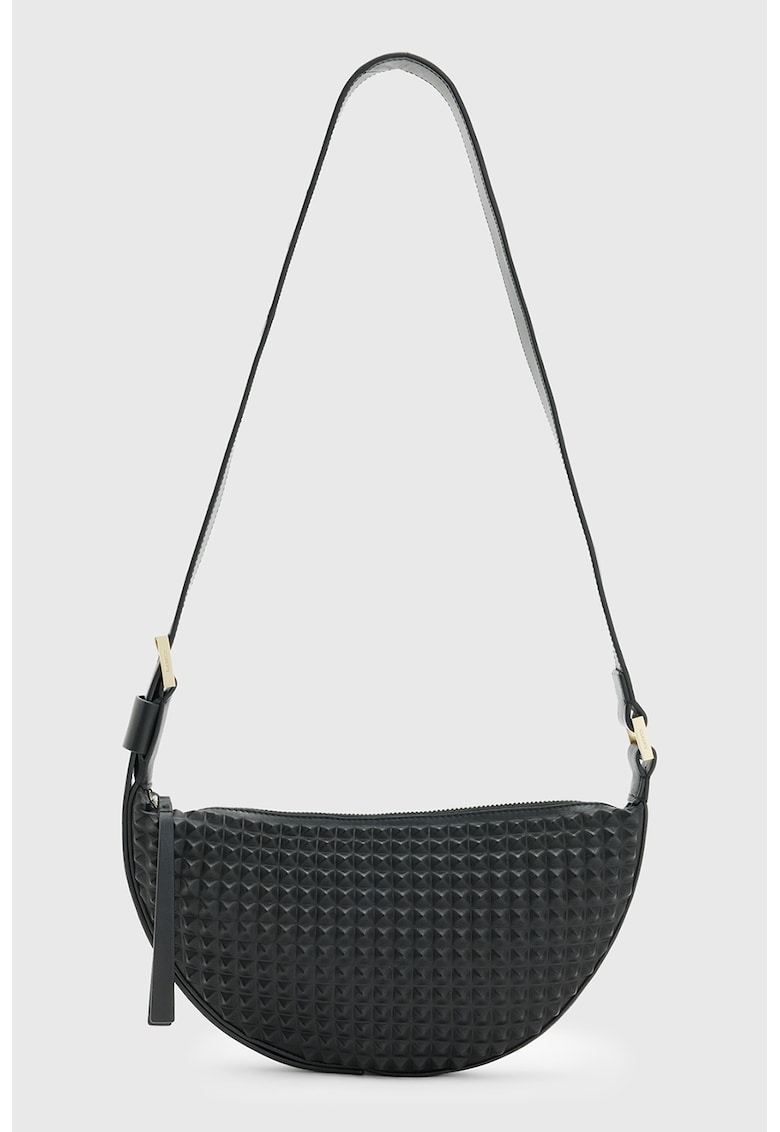 Geanta crossbody semiluna cu tinte Geanta crossbody semiluna cu tinte