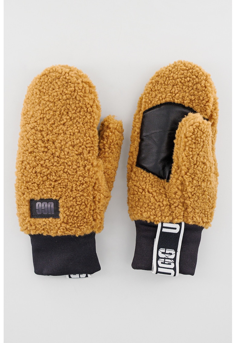 Manusi din fleece cu banda logo