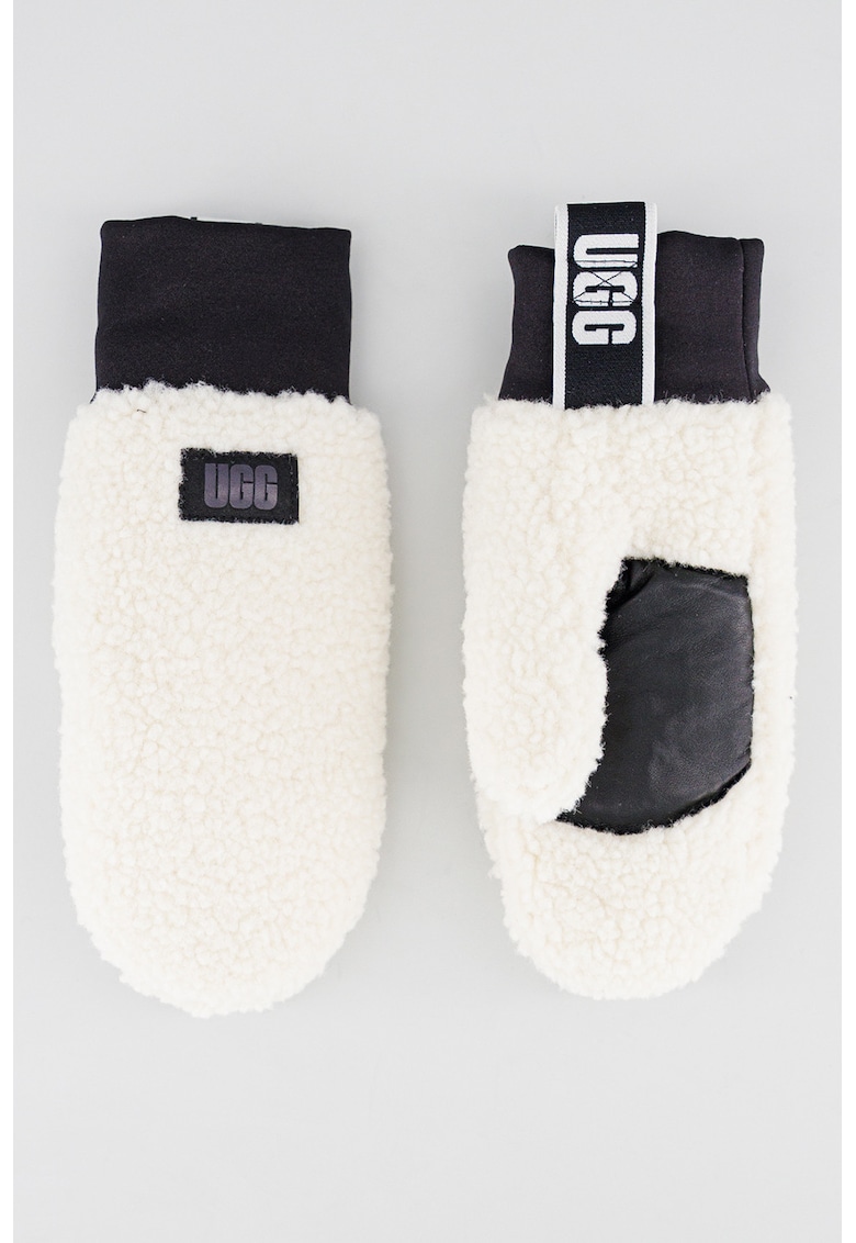 Manusi din fleece cu banda logo