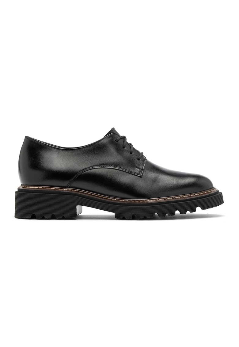 Pantofi derby de piele - Negru