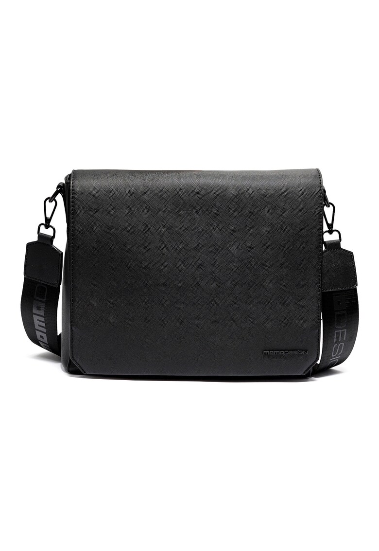 Geanta crossbody cu logo - Negru