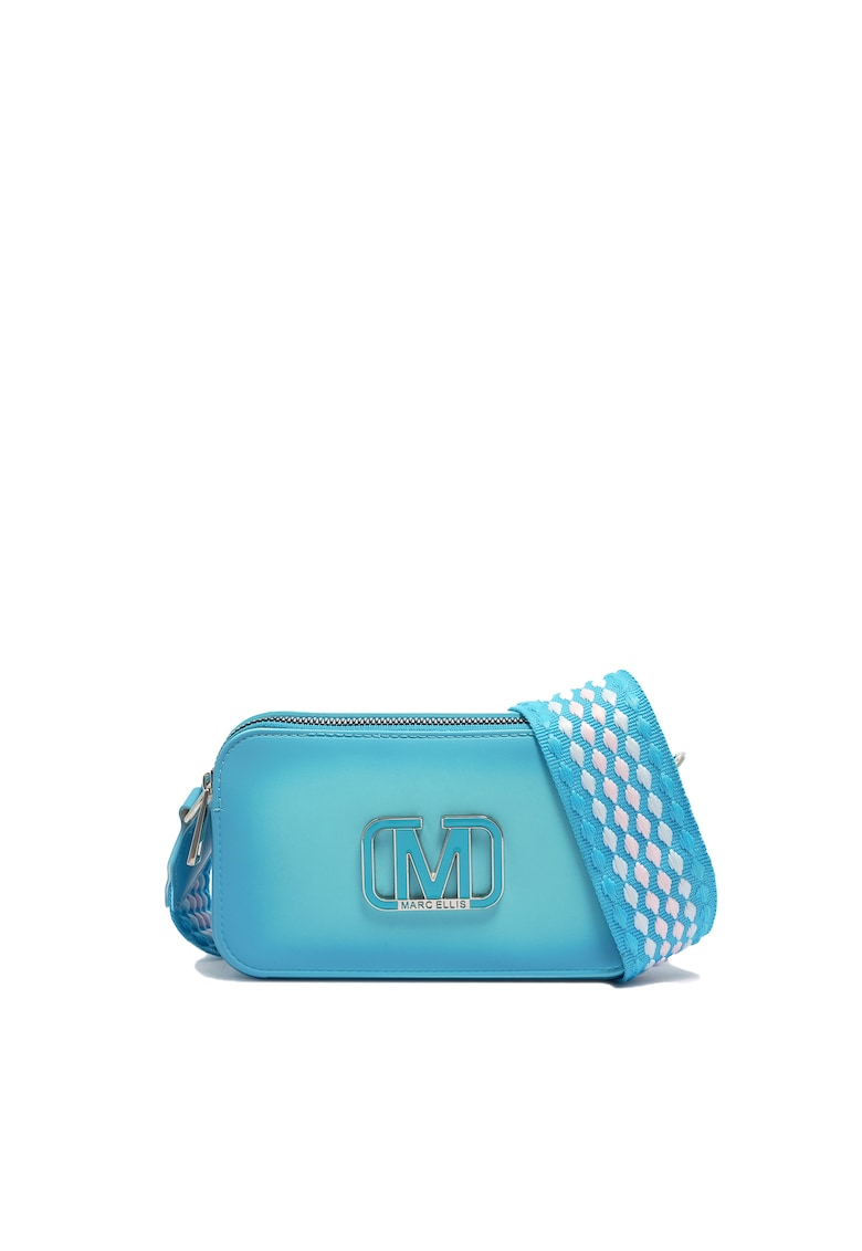 Marc Ellis Geanta crossbody de piele ecologica - Albastru deschis