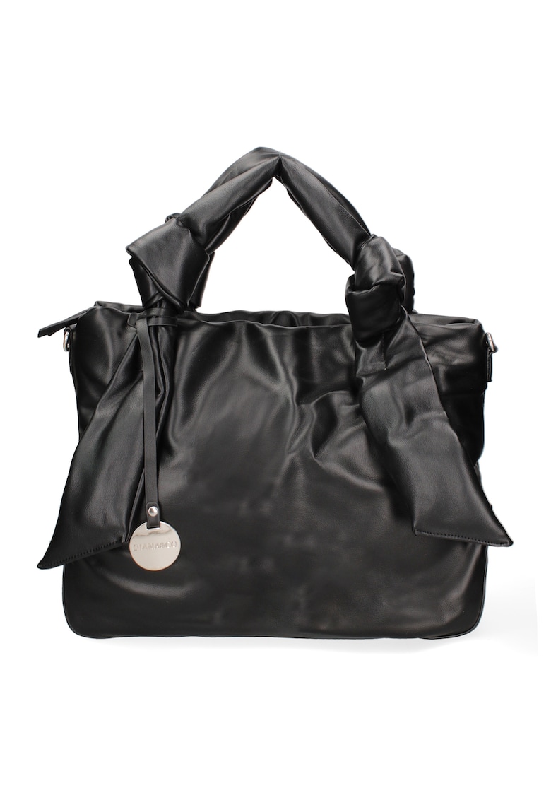 Geanta shopper de piele ecologica - Negru