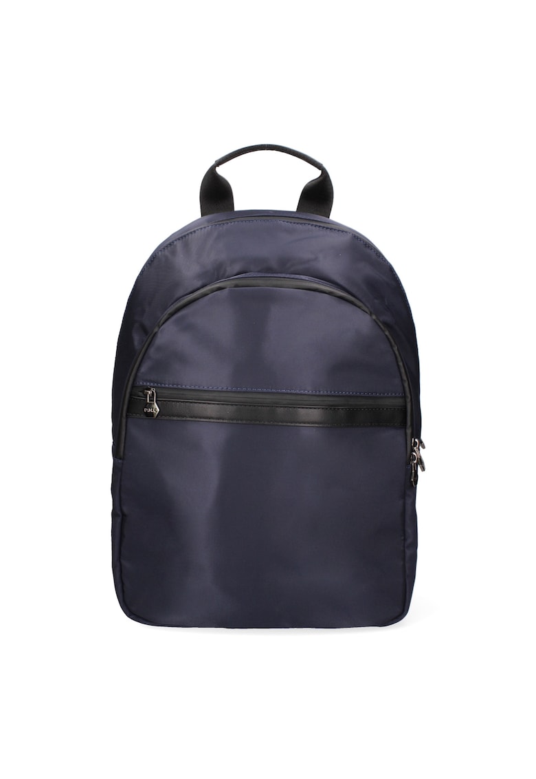 Rucsac cu fermoar si spate de plasa - Albastru inchis