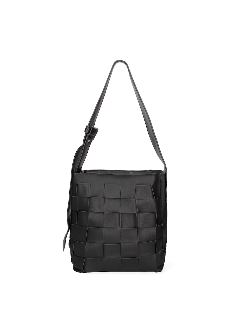 Geanta de piele ecologica cu design patchwork