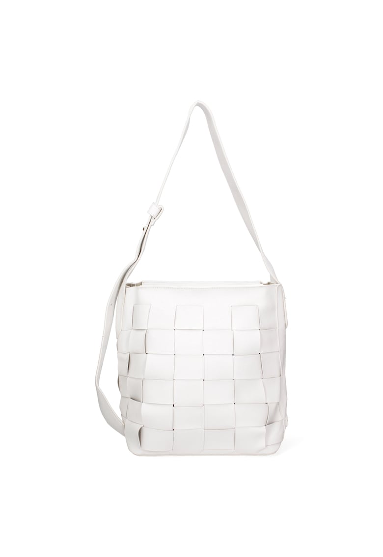 Geanta de piele ecologica cu design patchwork