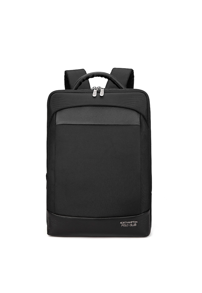 Rucsac unisex cu insertii de piele