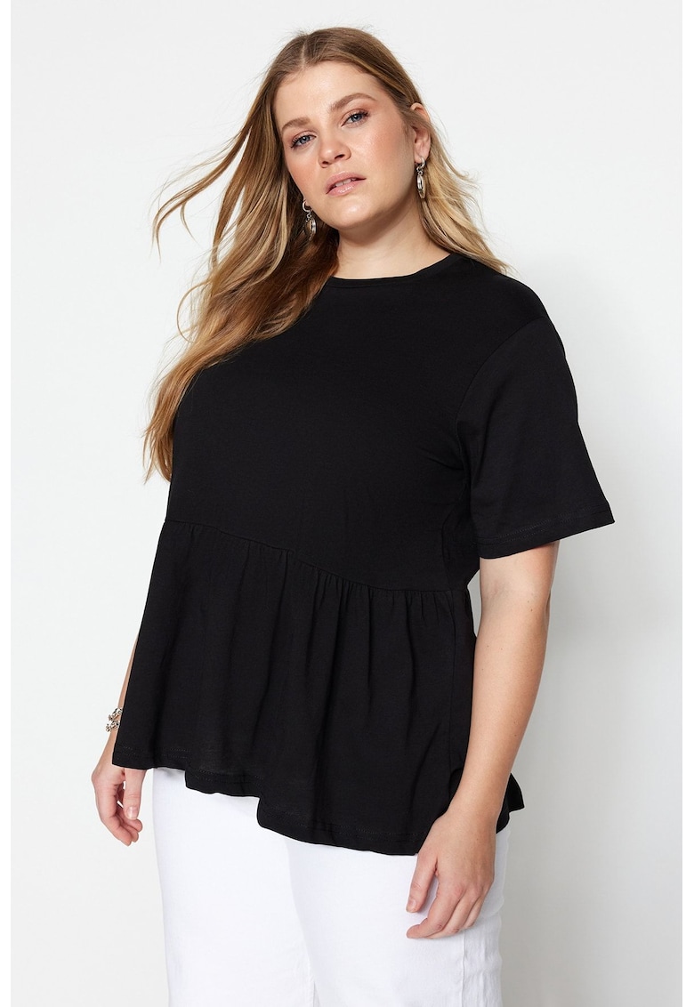 Tricou dama 102421-7871 - Bumbac - Negru
