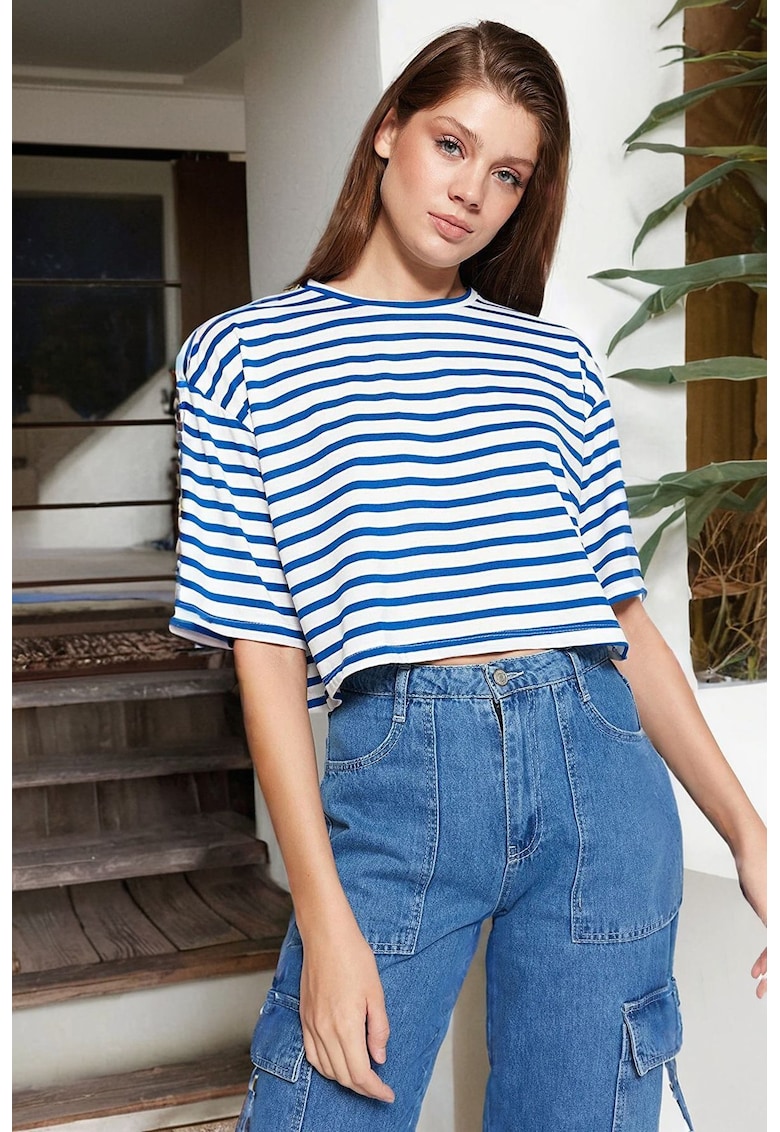 Tricou dama 115059-7871 - Poliester/Bumbac - Albastru