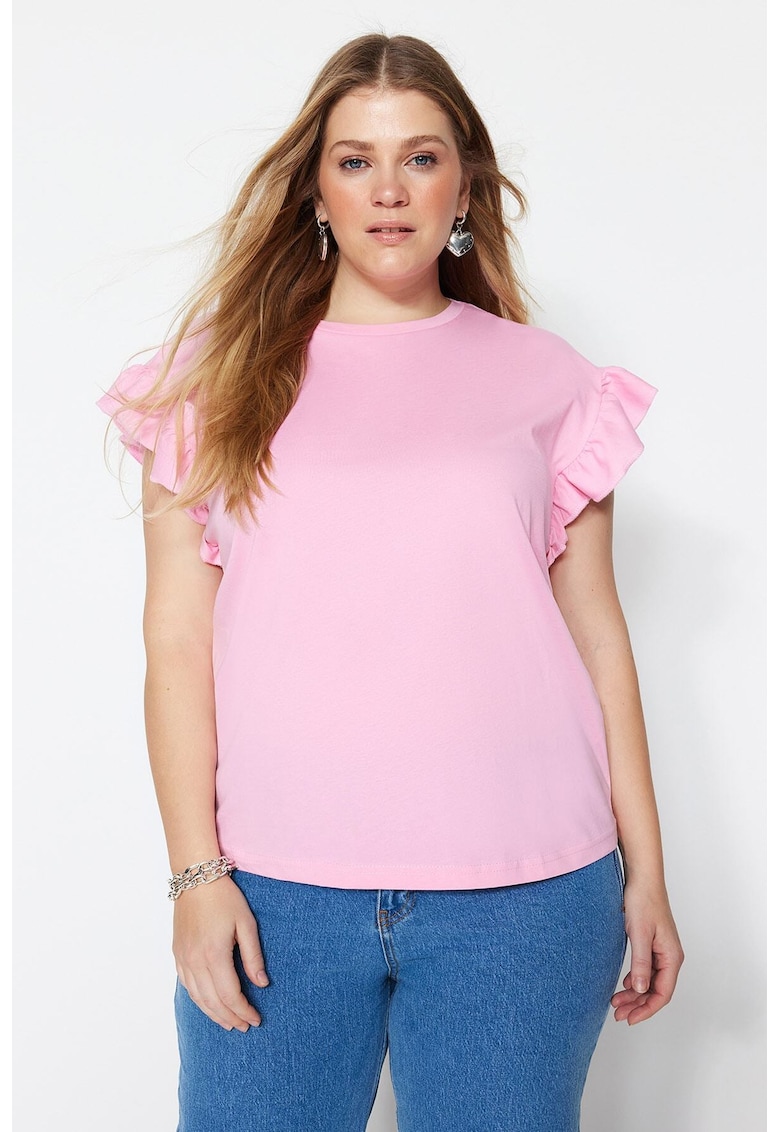 Tricou dama 117247-7871 - Bumbac - Roz