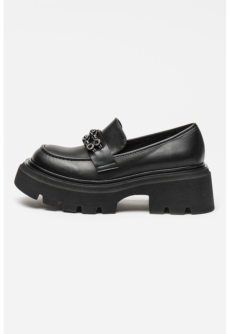 Pantofi loafer de piele cu strasuri Utah