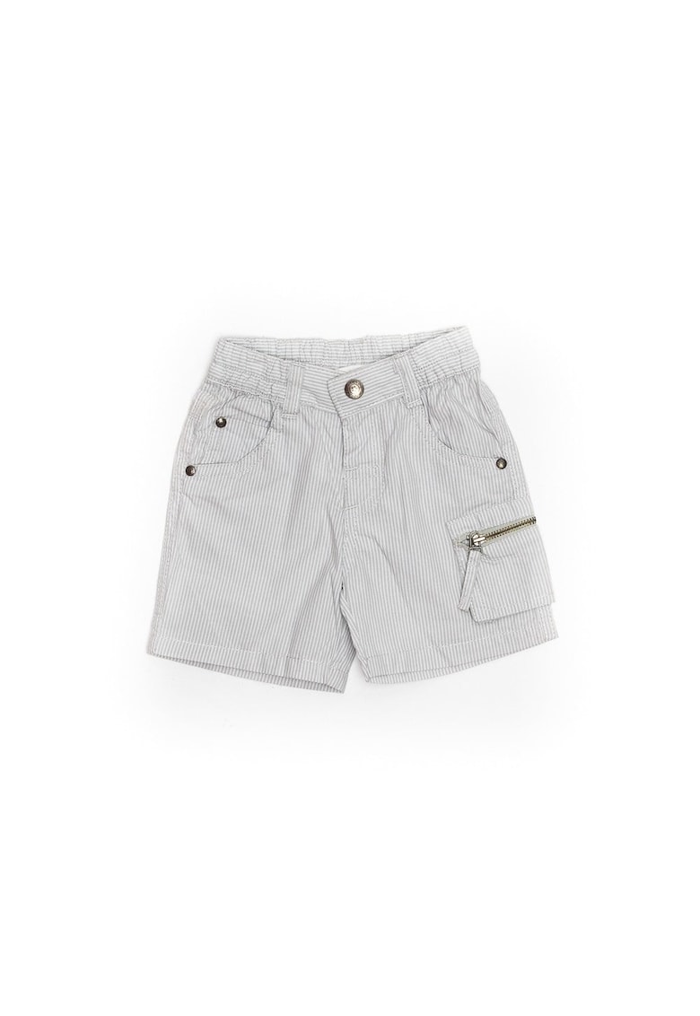 Pantaloni scurti cu fermoar buzunar - 42132 - Gri -