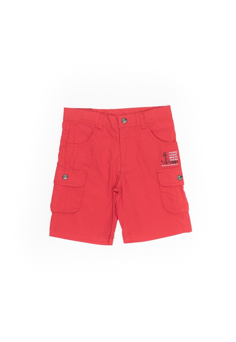 Pantaloni scurti cu buzunare - baieti - 31342-2 - Rosu -