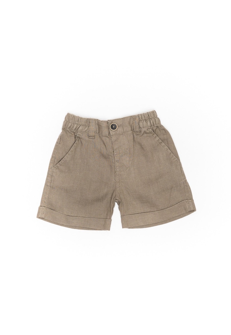 Pantaloni scurti din in - bebelusi - 51132-3