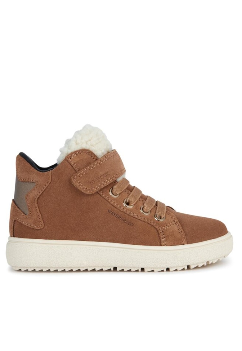 Ghete copii 302893737 - Piele intoarsa - Maro