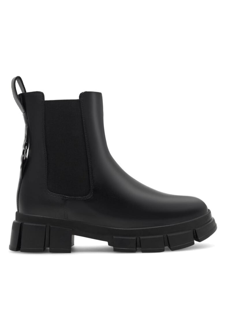 Badura Ghete copii - 56055 - Piele naturala - Negru