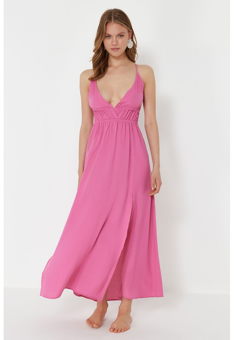 Rochie dama 117443-7871 - Viscoza/Poliester - Roz