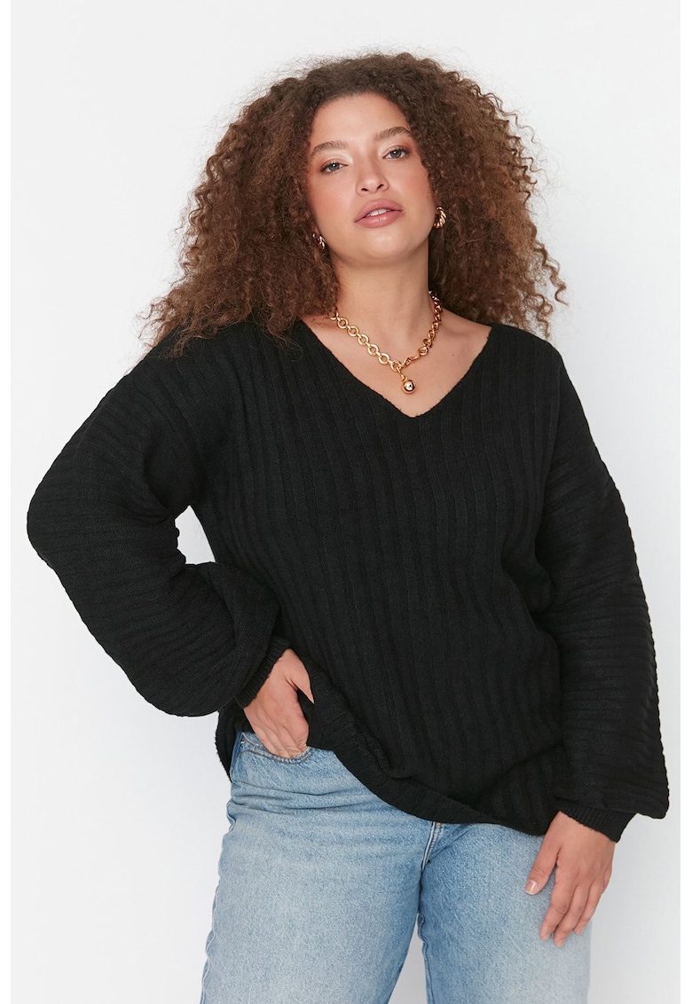 Pulover dama 110027-7871 - Acril/Poliester - Negru