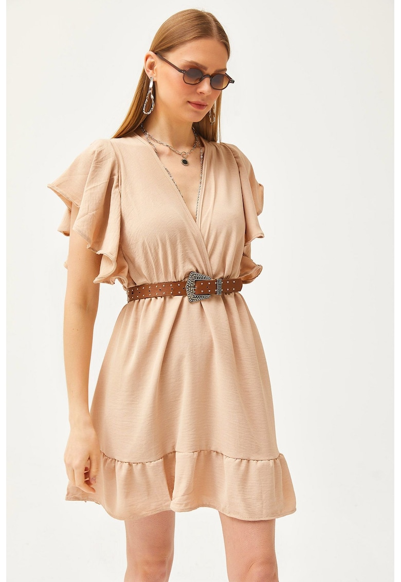 Rochie mini evazata cu volane 134237
