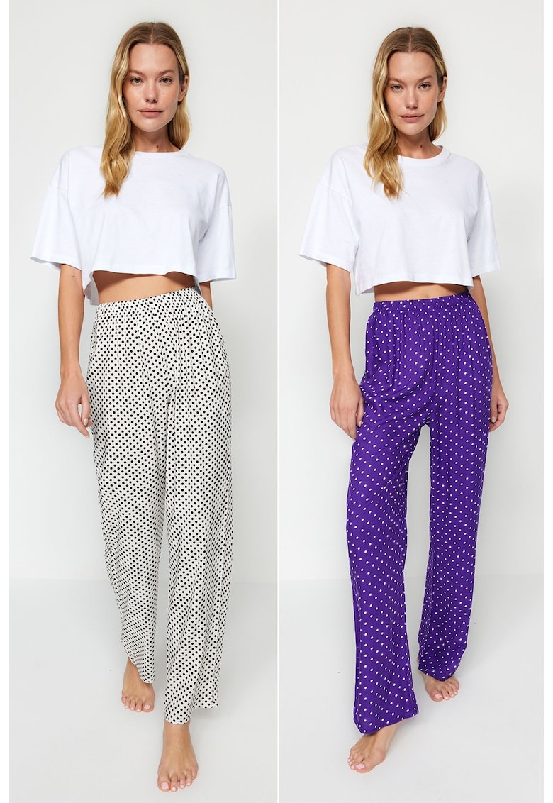 Pantaloni pijama dama 1084877871 - Viscoza