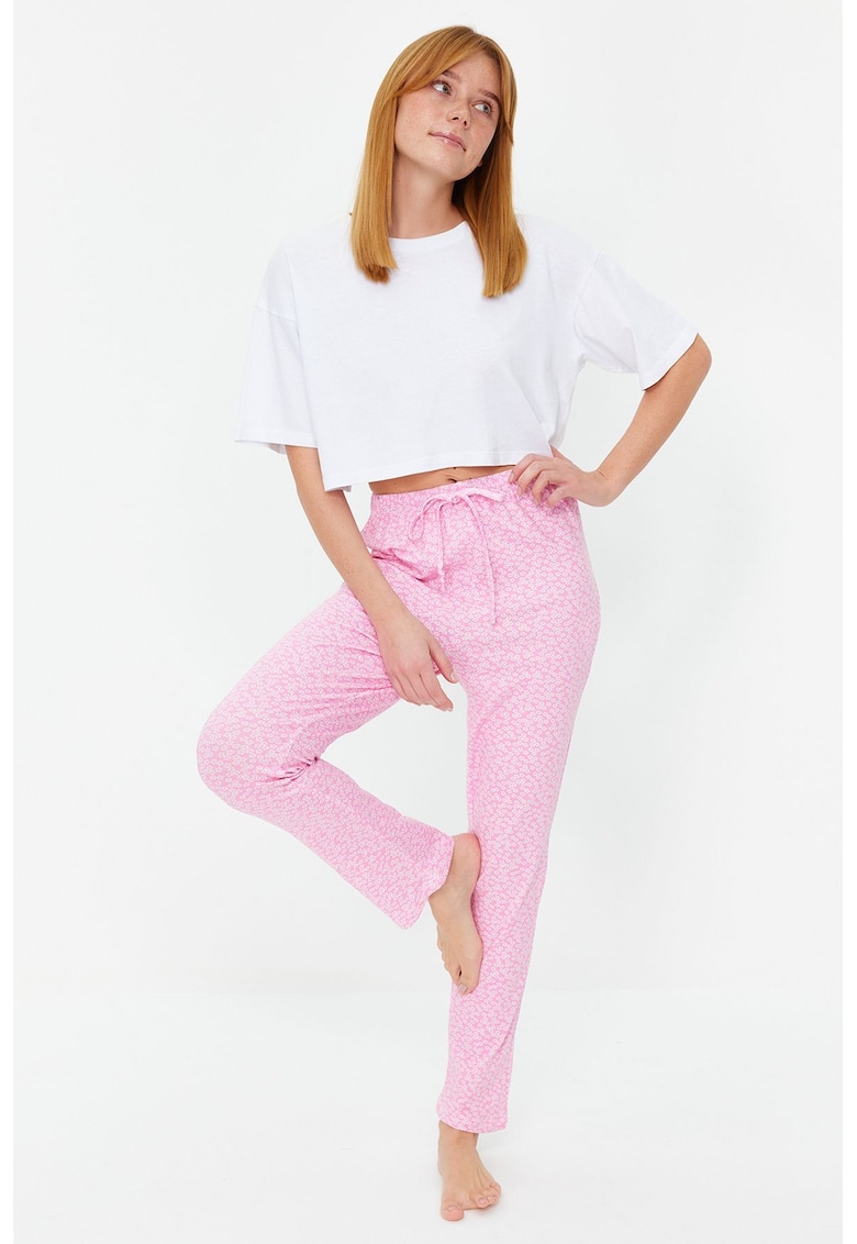 Pantaloni pijama dama 1281997871 - Bumbac/Elastan